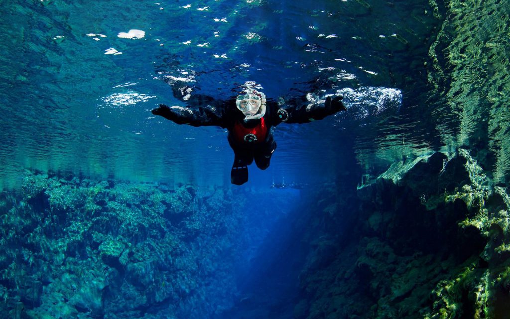 Snorkeling in Silfra